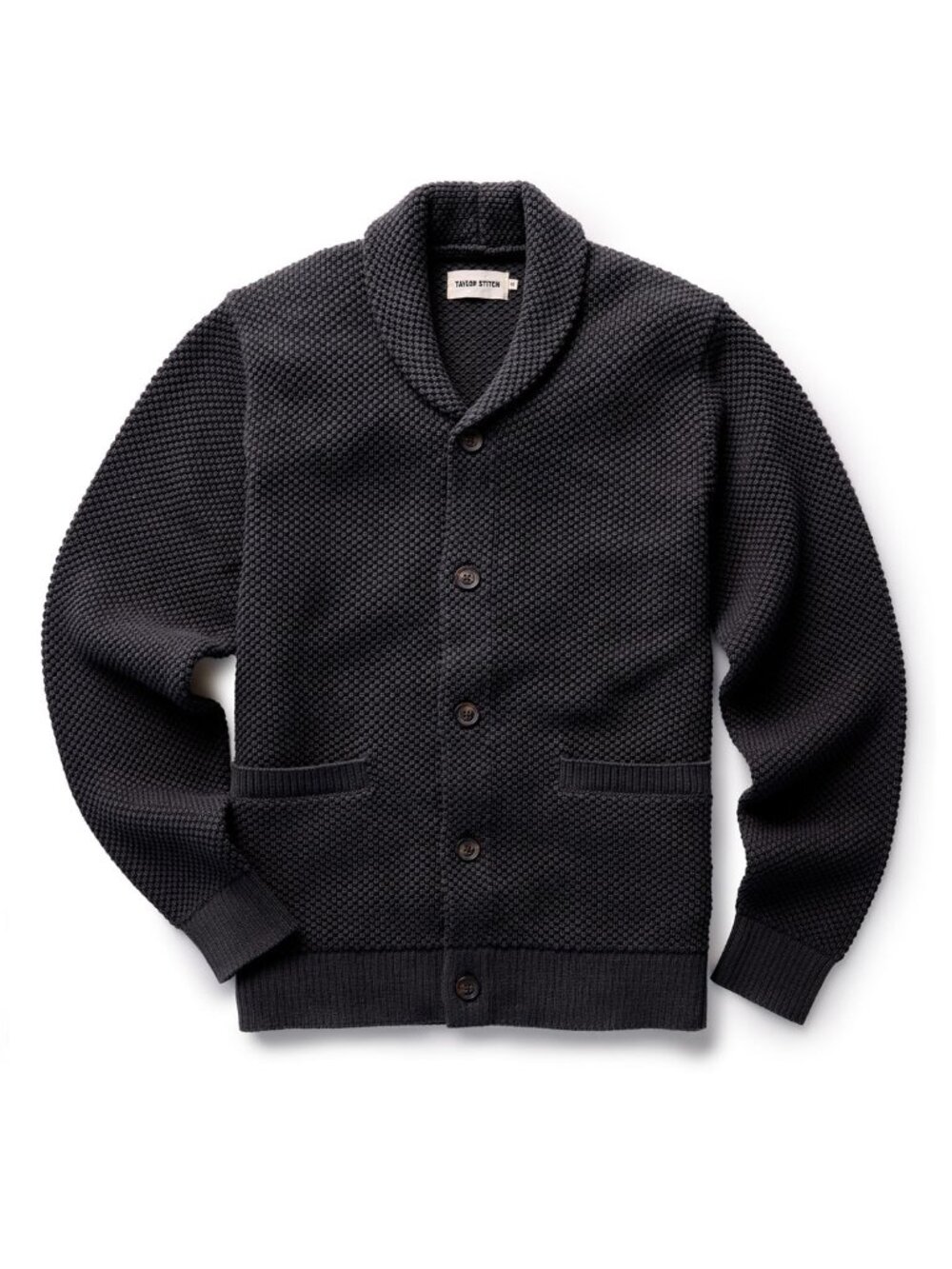 Taylor Stitch The Crawford Sweater Charcoal Cotton Men's Size 42 Brand New